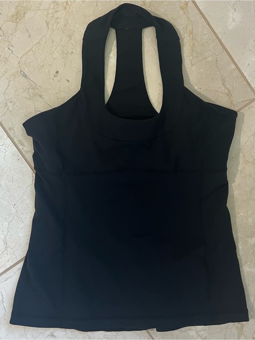 Lululemon Scoop Neck Tank Top Black Sz 12 Racerback Activewear Gym Yoga Pilates - Picture 3 of 9